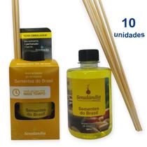 Kit 10 Aromatizador de Ambiente 280ml Difusor Sementes do Brasil Senalândia - Envio Já