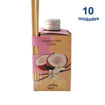 Kit 10 Aromatizador de Ambiente Vanilla e Coco 280ml Difusor Vareta Senalândia - Envio Já Kit 10 Aromatizador de Ambiente Vanilla e Coco 280ml Difusor Vareta Senalândia - Envio Já