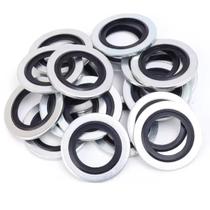 Kit 10 arruelas junta vedaçao dreno oleo aluminio peugeot renault citroen