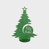 Kit 10 Árvores De Natal Verde C/ Guirlanda MDF