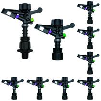 Kit 10 Aspersor de Impacto IM22 Rosca 1 ou 3/4 + 1/2 - Ideal para Irrigação Agrícola, Hortas e Jardim