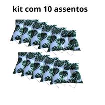 kit 10 assentos 50 cm x 50 cm para cadeira ou banco estamapados