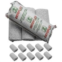 Kit 10 Ataduras Gessadas Rapidas 10cmx3m Ortopédico Moldável