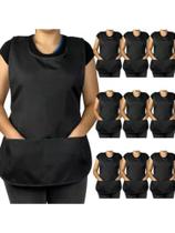Kit 10 Avental Bata Jaleco Feminino Frente e Verso Oxford