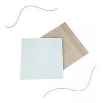 Kit 10 Azulejo Sublimatico Branco Eliane 20x20 Cm