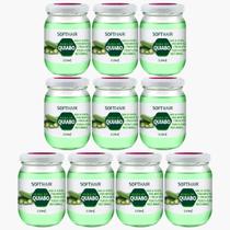 Kit 10 Baba De Quiabo Soft Hair Hidratação Brilho Capilar Natural Vegano 220ml