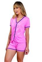 Kit 10 Baby Doll Curto Vekyo Modas Pijama Blogueira Aberto Botões Roupa de Dormir Verão Conforto Kit 10 Baby Doll Curto Vekyo Modas Pijama Blogueira Aberto Botões Roupa de Dormir Verão Conforto