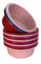 Kit 10 Bacias 2,7L Canelada Coloridas em Plástico Cozinha Kit 10 Bacias 2,7L Canelada Coloridas em Plástico Cozinha