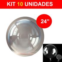 Kit 10 Balao Bolha Transparente 24 Polegadas 60cm Balão Cristal Kit 10 Balao Bolha Transparente 24 Polegadas 60cm Balão Cristal