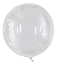 Kit 10 Balão Bubble Bolha 36 Polegadas Transparente 90cm