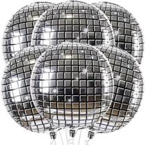 kit 10 Balão Globo Metalizado 56cm Decoração Festas Discoteca Globo Espelhado kit 10 Balão Globo Metalizado 56cm Decoração Festas Discoteca Globo Espelhado