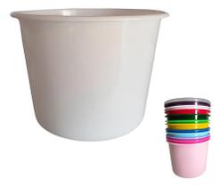Kit 10 Balde De Pipoca 1,5L Baldinho Lembrancinha F Branco