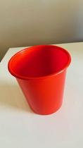 Kit 10 Balde pipoca festinha chá de bebê decoração 1 litro Cor:Vermelho