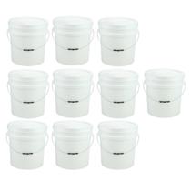 Kit 10 Baldes Plástico Alimentício Cerveja Artesanal 30 Lts