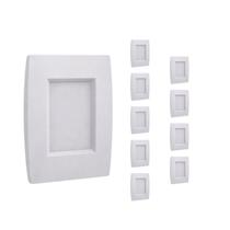 Kit 10 Balizador Pro 2W 4X2 3000K Bivolt Ip65 Opus