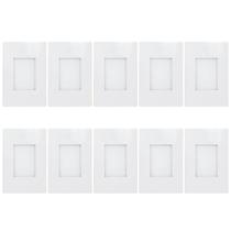 Kit 10 Balizadores Luminária Parede Escada Embutir Caixa 4X2 Kit 10 Balizadores Luminária Parede Escada Embutir Caixa 4X2