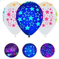 Kit 10 Balões Bexiga Neon Decoração de Festa 12 Polegadas