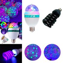 Kit 10 Balões C/ Luz Negra e Luz RGB Decoração Neon Completo - Joyit