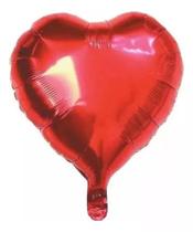 Kit 10 Balões Metalizado Vazio Coração Dia Das Mães 25cm