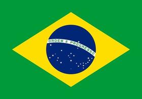 Kit 10 Bandeira Brasil ,50x0,90mt - Brasil - WCAN