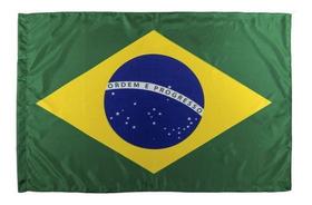 Kit 10 Bandeira Do Brasil 1,50x0,90mt - 100% Poliéster