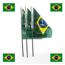 Kit 10 Bandeiras Do Brasil Eleição E Copa Do Mundo 2022 - Plumas E Penas
