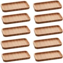 Kit 10 Bandeja de Bambu Hire Retangular Pequena Mesa Posta Petiscos Frutas Servir Cafe da Manha Petisqueira Cozinha Lyor Kit 10 Bandeja de Bambu Hire Retangular Pequena Mesa Posta Petiscos Frutas Servir Cafe da Manha Petisqueira Cozinha Lyor