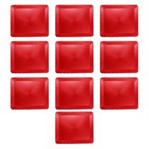 Kit 10 Bandeja Retangular Festa Decorativa 27,5x35,5cm Vermelha Kit 10 Bandeja Retangular Festa Decorativa 27,5x35,5cm Vermelha