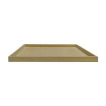 Kit 10 Bandeja Retangular Lisa Simples 30,5x20,5x2 Mdf Madeira