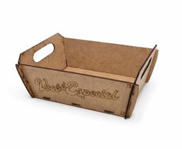 Kit 10 Bandejas Decorativas em MDF com Alças 22x16x8cm Kit 10 Bandejas Decorativas em MDF com Alças 22x16x8cm