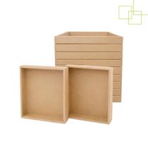 Kit 10 Bandejas em MDF 6mm Decorativas Organizadoras Montagem Cestas Presente Kit 10 Bandejas em MDF 6mm Decorativas Organizadoras Montagem Cestas Presente