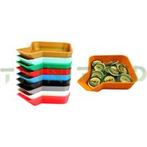 Kit 10 bandejas Funil P Porta Tokens p/ board game Jogos de Tabuleiro