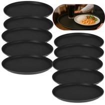 Kit 10 Bandejas Garçom Redonda 40cm Para Servir Antiderrapante Emborrachada Profissional Unitermi Kit 10 Bandejas Garçom Redonda 40cm Para Servir Antiderrapante Emborrachada Profissional Unitermi