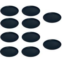 Kit 10 Bandejas Servir Antiderrapante Redonda 40cm Paramount