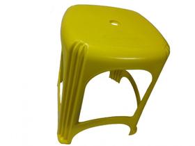 Kit 10 Banqueta Plás. Reforçada Cap. 120kg Amarela Kit 10 Banqueta Plás. Reforçada Cap. 120kg Amarela