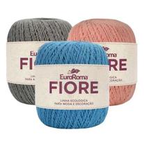 Kit 10 Barbante Fiore 150g N2 8/4 Fios 500m a Sua Escolha Euroroma