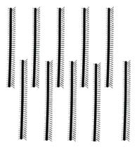 Kit 10 Barra Conector De Pinos Macho 1x40x14,5 - 2,54mm 90 Graus