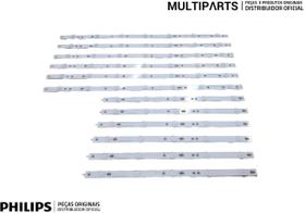 Kit 10 Barras Led Tv Philips 50 Polegadas Led 50Pug6513 - Le