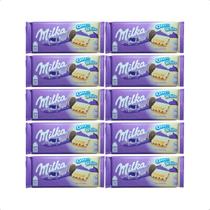 Kit 10 Barras MILKA Oreo White 100g - Chocolate Importado