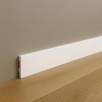 Kit 10 Barras Rodapé Poliestireno 10cm Liso Branco 2m RM Decor