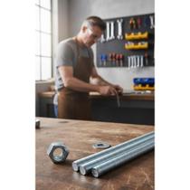 Kit 10 Barras Roscada 3/8" 1M + 100 Porcas e Arruelas