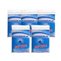 Kit 10 Barrilha Leve Elevador De Ph Para Piscina 2Kg Cada