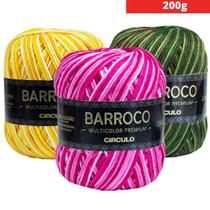 Kit 10 barroco multicolor premium 200g variadas