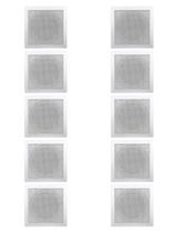 Kit 10 Base Arandela de Teto Quadrada Plastico Fiamon Para Alto Falante 6" Som Ambiente Gesso Kit 10 Base Arandela de Teto Quadrada Plastico Fiamon Para Alto Falante 6" Som Ambiente Gesso