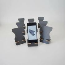 Kit 10 Base De Apoio Suporte Porta Celular Mesa Mdf 15x9cm Kit 10 Base De Apoio Suporte Porta Celular Mesa Mdf 15x9cm
