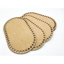 Kit 10 Base Ovalada 20x25 cm MDF para Cesto Crochê Fio de Malha Kit 10 Base Ovalada 20x25 cm MDF para Cesto Crochê Fio de Malha