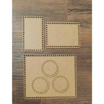 Kit 10 Bases para Bebê Base de MDF Cru para Cesto Fio Malha Crochê Kit 10 Bases para Bebê Base de MDF Cru para Cesto Fio Malha Crochê