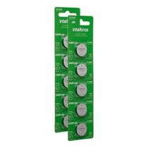 Kit 10 bateria litio 3v cr 2032 intelbras