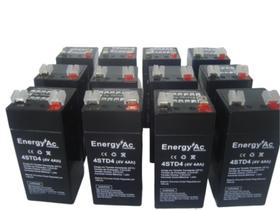 KIT 10 Baterias 4v 4ah para Balanças , relogio de pontos e automação. KIT 10 Baterias 4v 4ah para Balanças , relogio de pontos e automação.