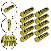 Kit 10 Baterias Recarregáveis 3.7V 5200mAh 18650 para Lanternas Longa Duração Original